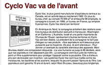 Article presse1 Aspirateur Cyclo Vac